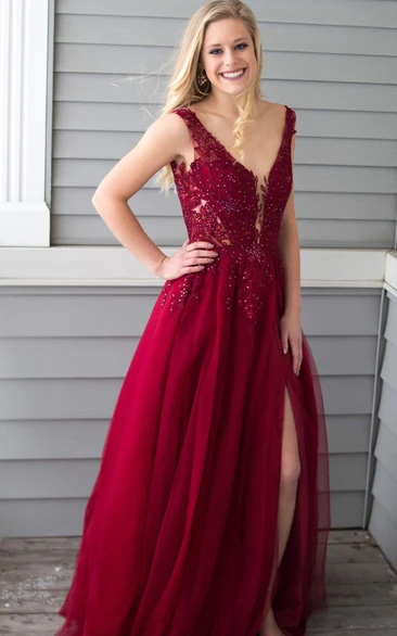 Diamante on sale prom dress