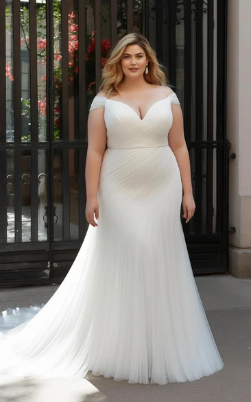 Grecian wedding sale dress plus size