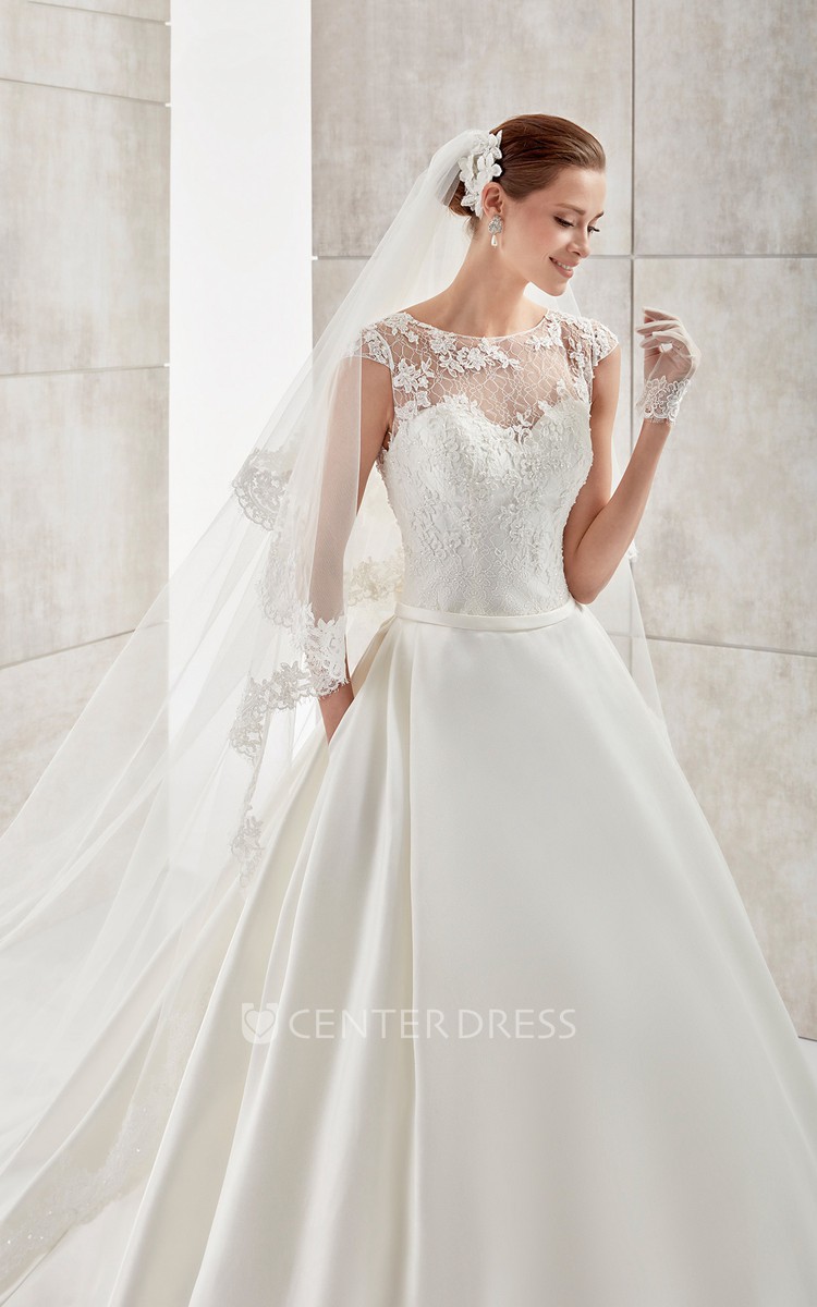 Cap Sleeves Wedding Dress Pattern