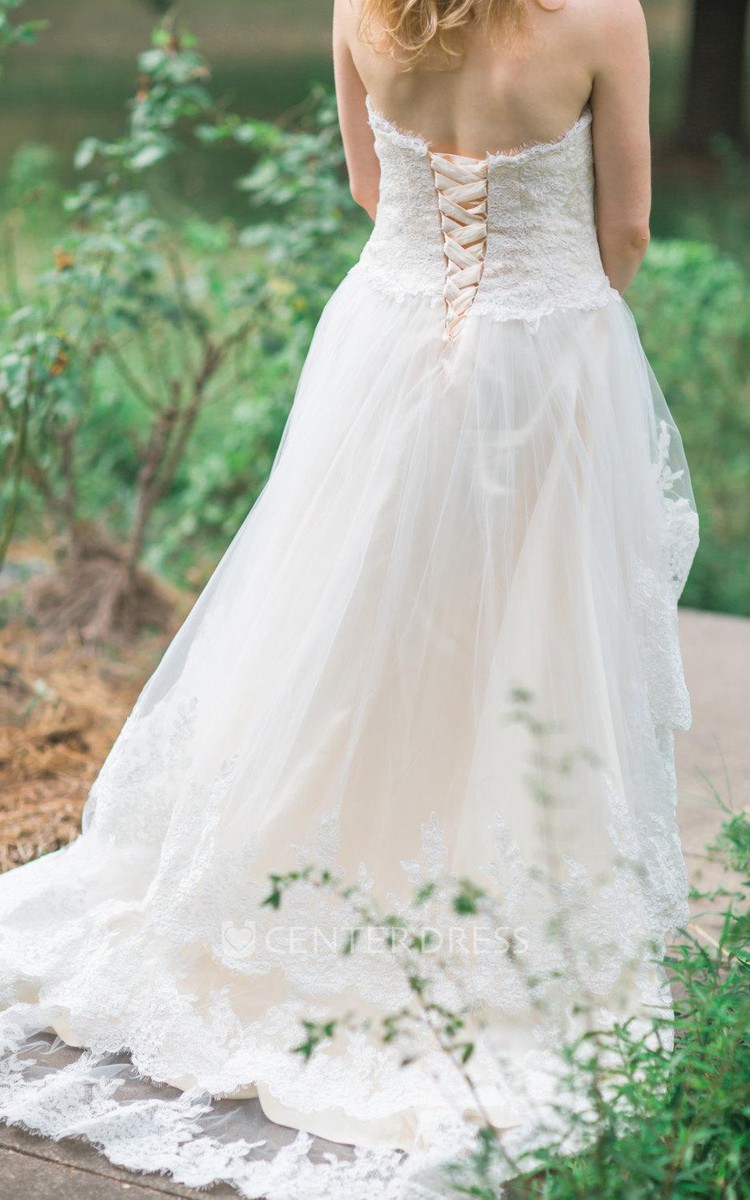 Country Wedding Dresses High Low