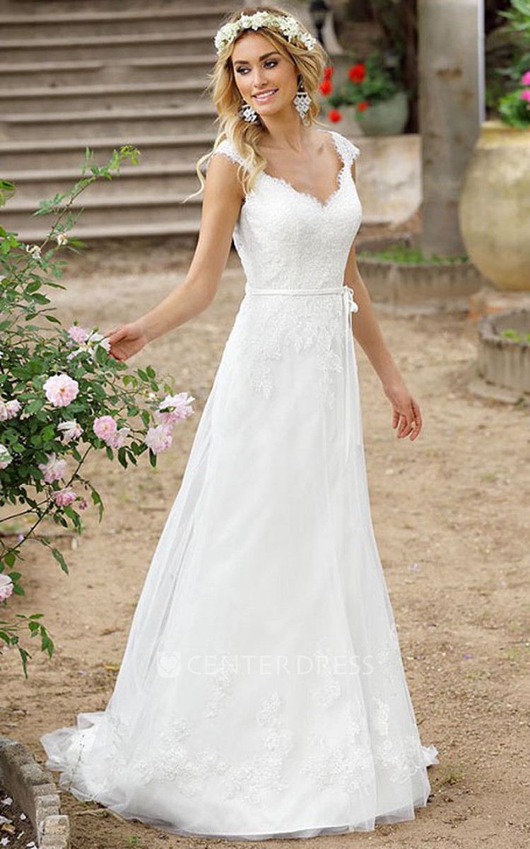 A line cap sleeve wedding dress shops