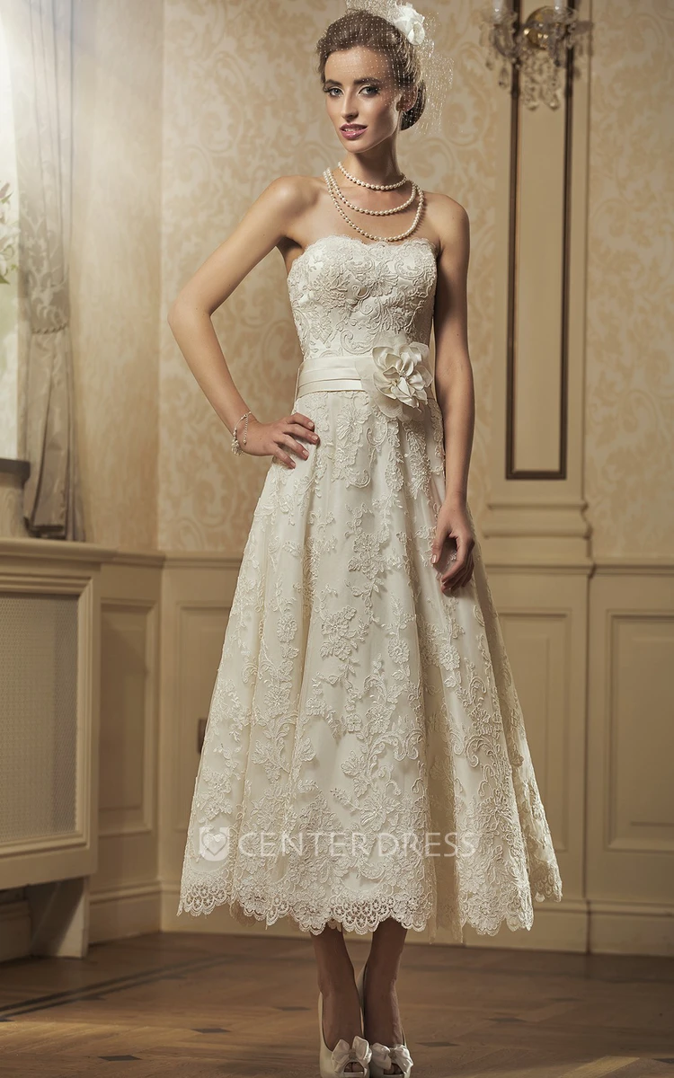 Silver tea outlet length wedding dresses