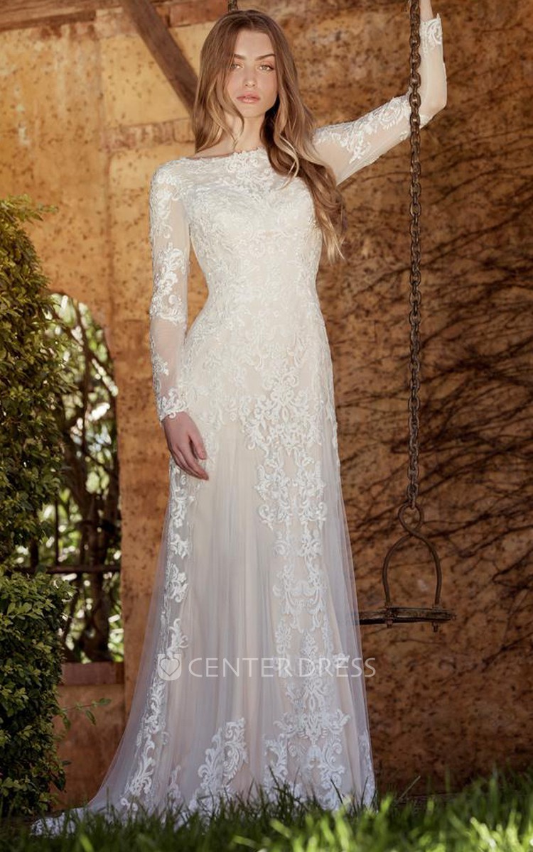 tulle sheath wedding dresses