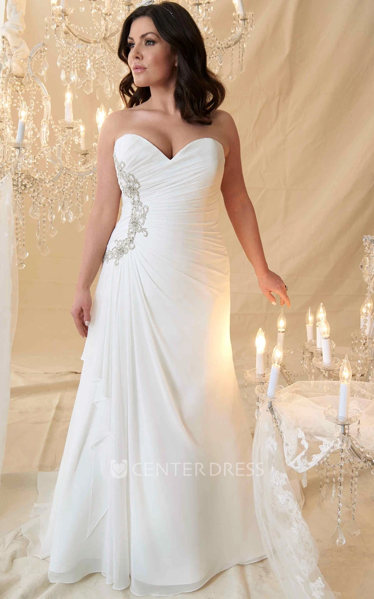 Michelle Bridal For Sydney's Closet MB2219 A-Line Silhouette Strapless –  Glass Slipper Formals