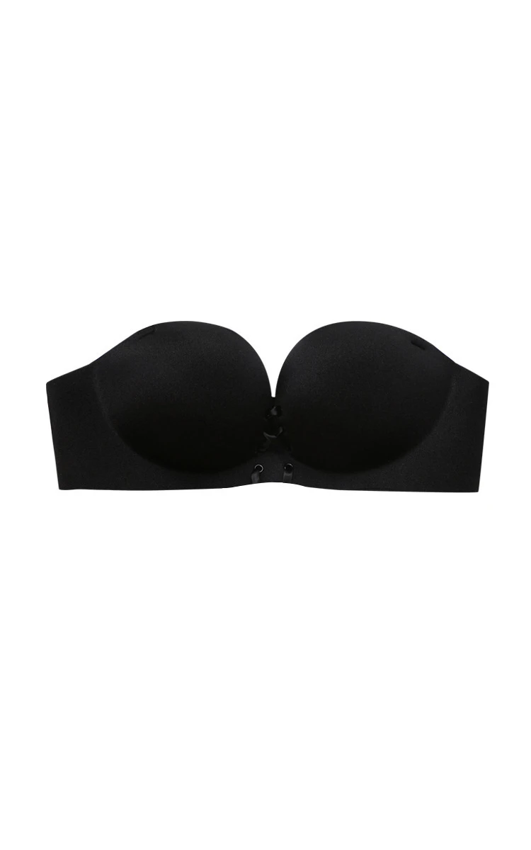 Simple Lace Up Strapless Bra