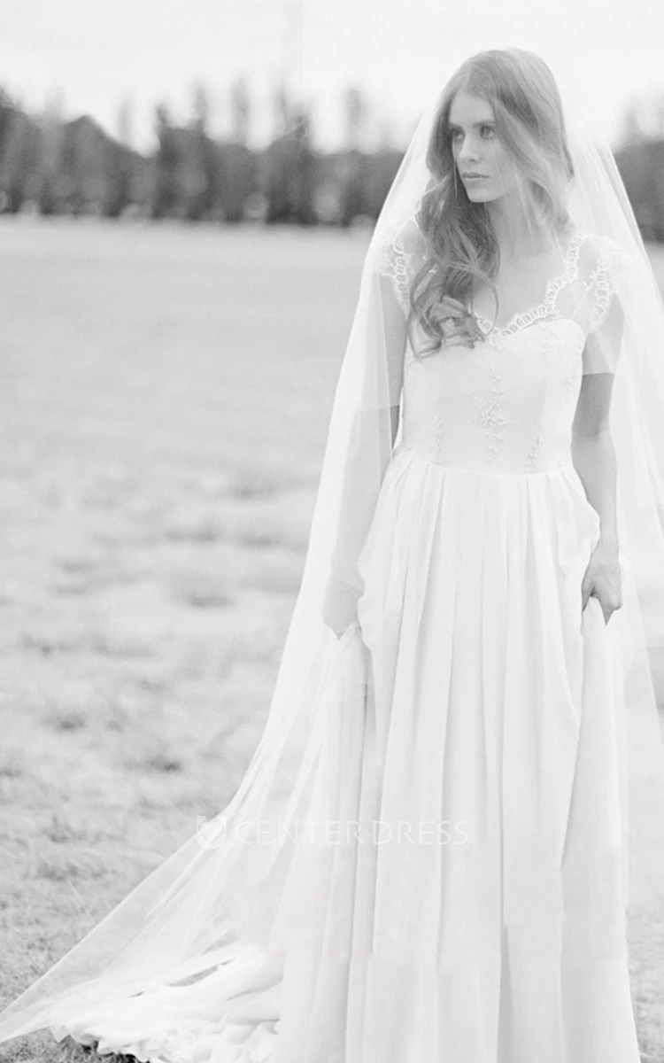 Simple Soft Super Fairy Long Wedding Veil
