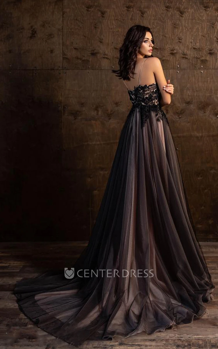 Tulle Sleeveless A-Line Bridesmaid Dress Ethereal Women