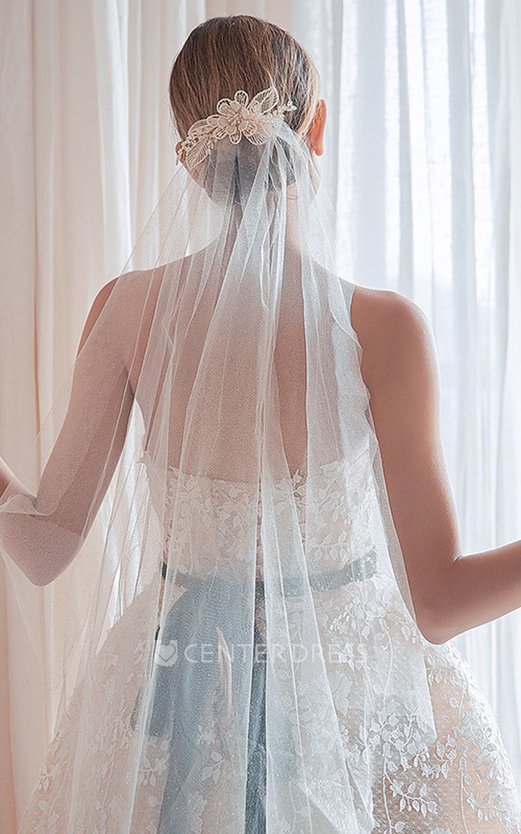 Simple wedding hot sale veil styles