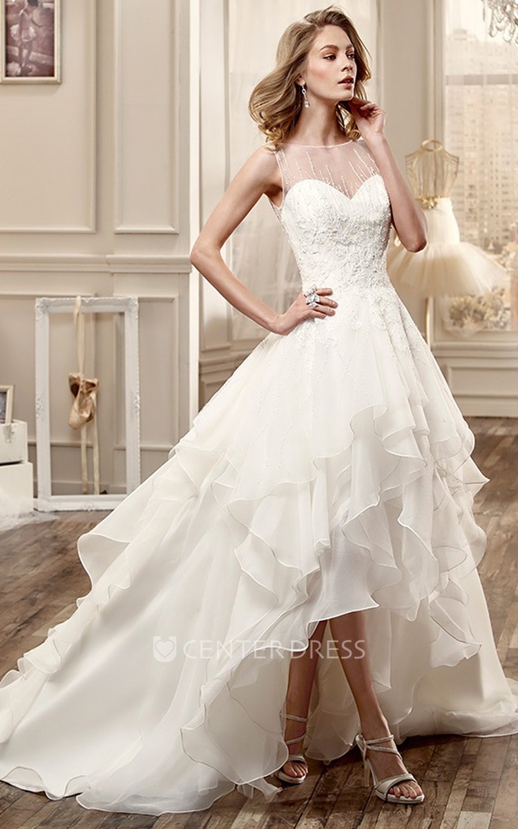 High low wedding dresses shops near me