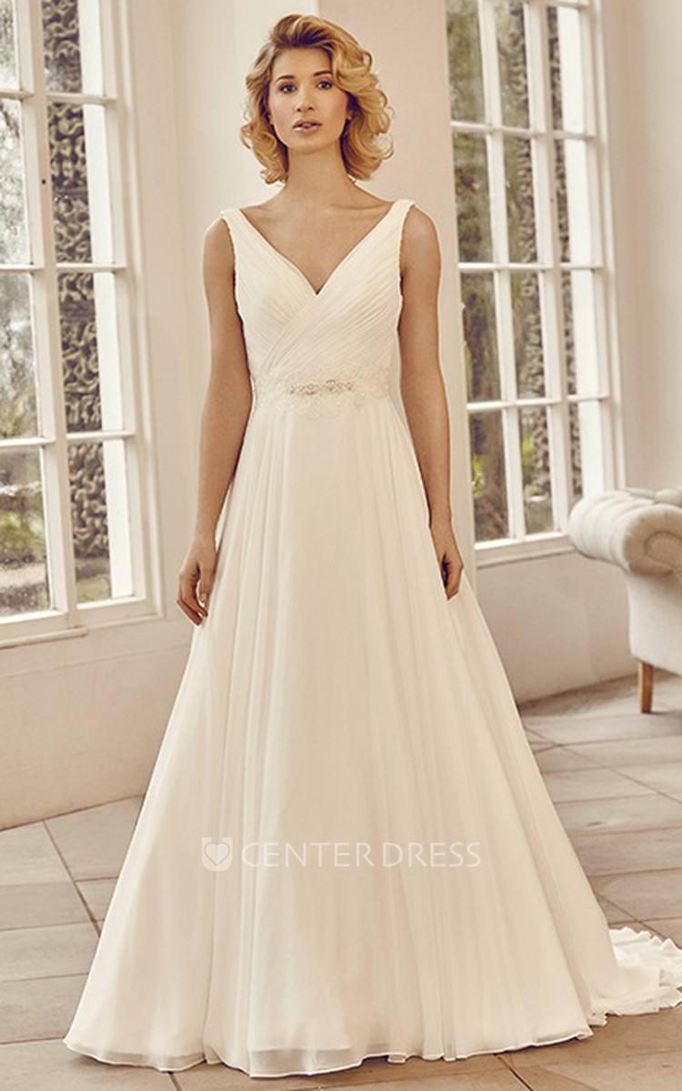 Criss Cross Back Wedding Dress