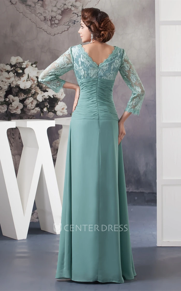 Lace top mother of the bride dress online