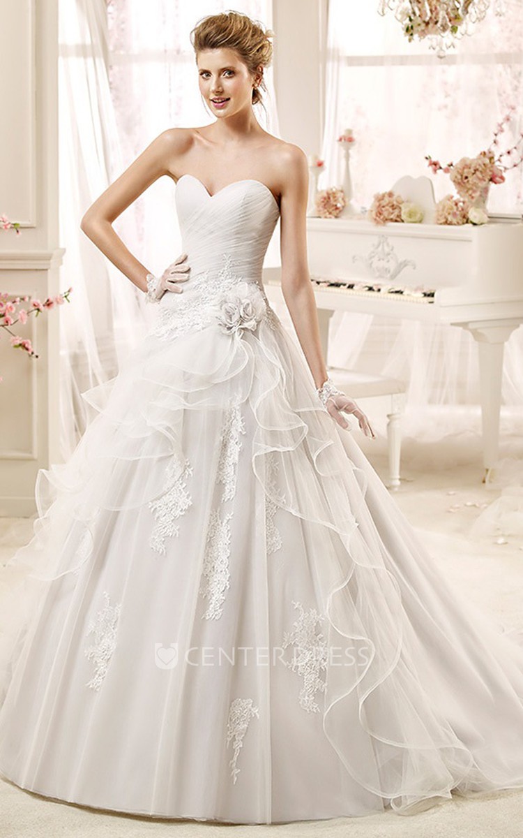 Wedding Dresses with Asymmetrical Ruching