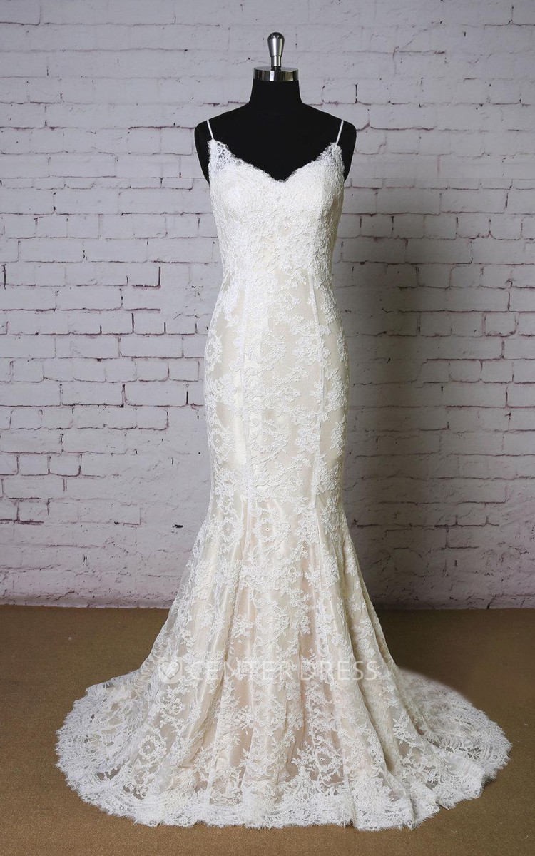 Champagne underlay clearance wedding dress