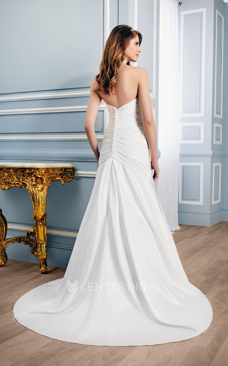 Criss Cross Back Wedding Dress