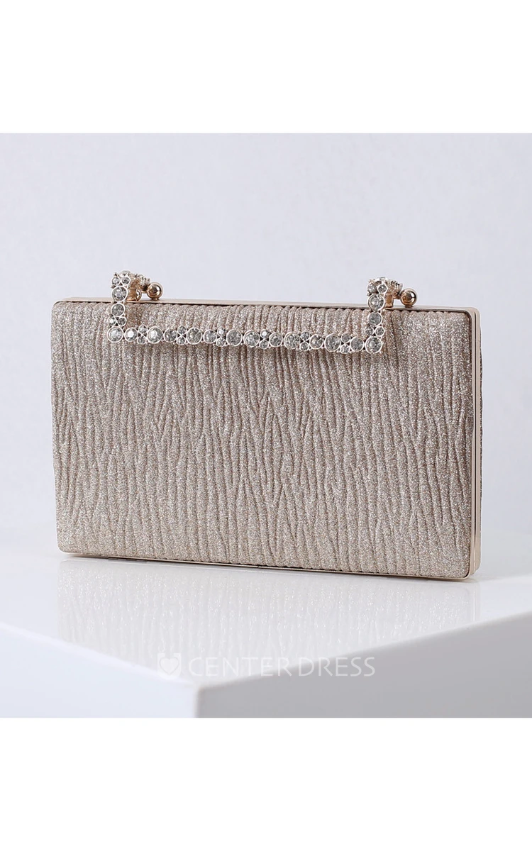 Simple Clutch with Crystal Handle
