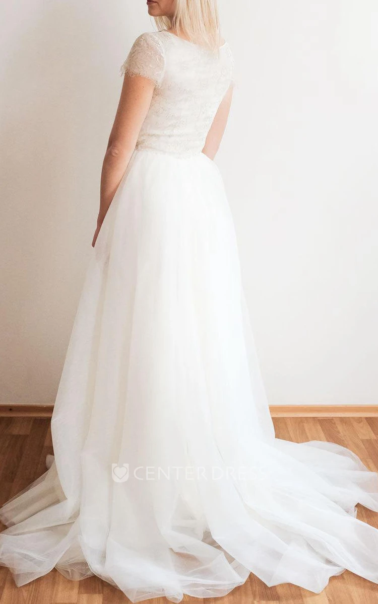 Tulle Wedding Gown Lavanda Dress