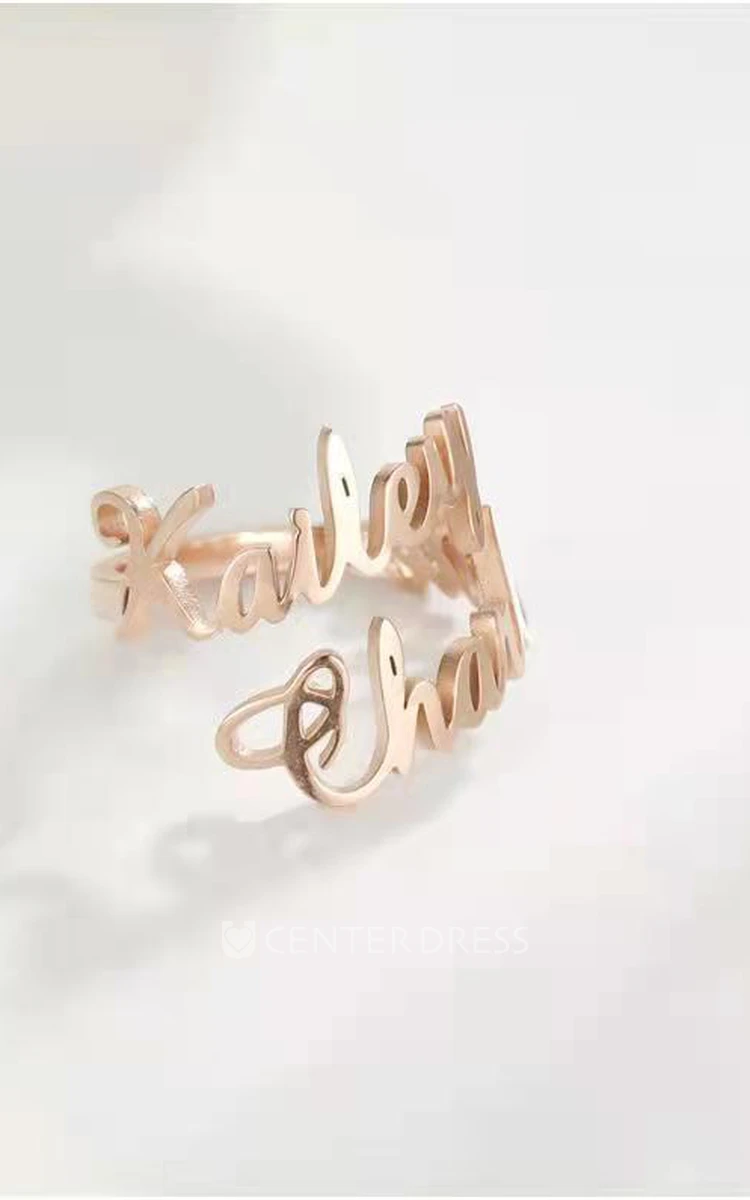 Personalised Name Stainless Steel Ring